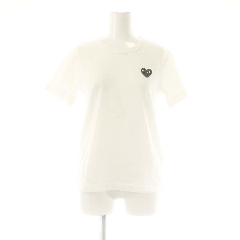 美品✨ プレイコムデギャルソン ホワイト Tシャツ M 美品 プレイコムデギャルソン 半袖Tシャツ ホワイト サイズM