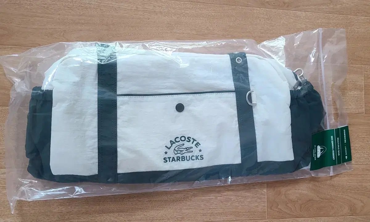 STARBUCKS スターバックス LACOSTE ラコステ 周波数 マルチバッグ グリーン