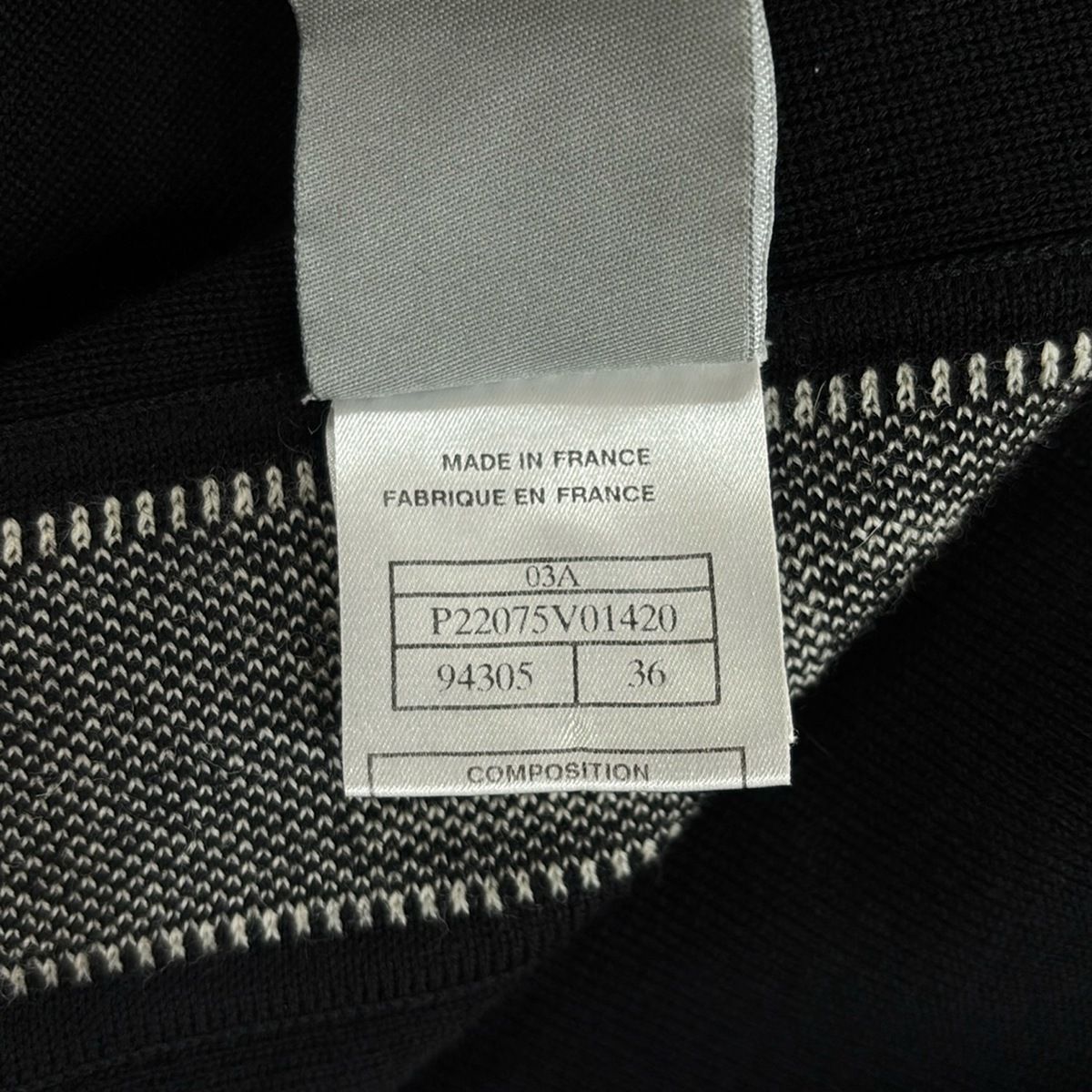 【デザインが狙い目♪】CHANEL  ブルゾン CHANEL(シャネル) ブルゾン サイズ36 S レディース P22075 黒×白