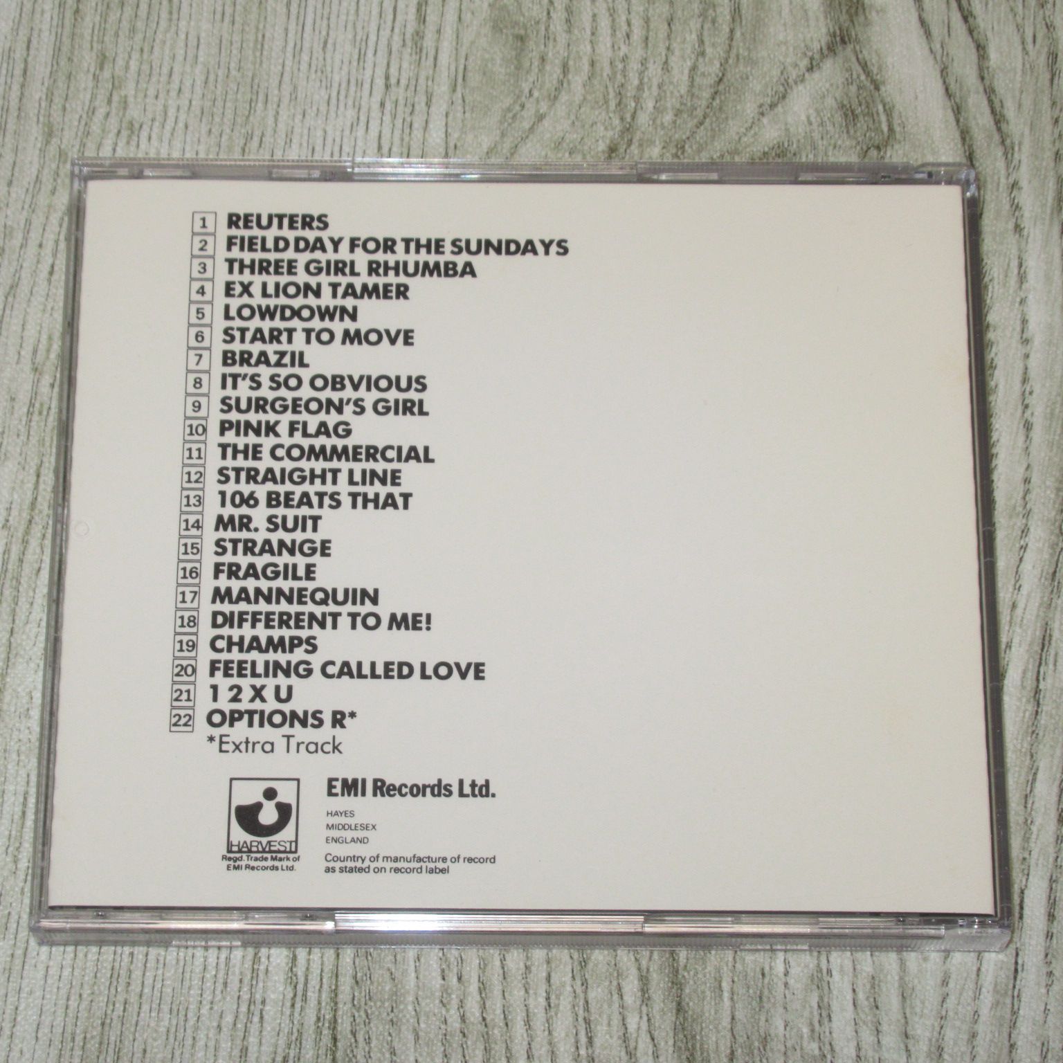 CD WIRE PINK FLAG MADE IN UK CD HAR 1 盤：日本プレス（MADE IN