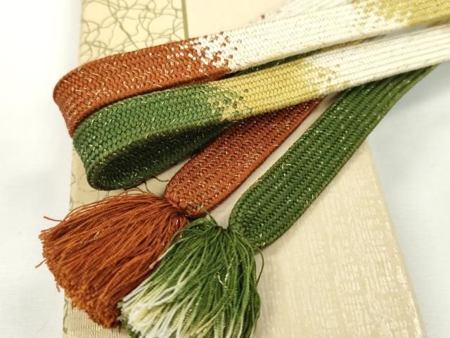 平和屋本店 上 有職組紐道明 帯締め 高麗組 金糸 宮内庁御用 国立博物館御用 東京芸術大学御用 CXAA0605s5