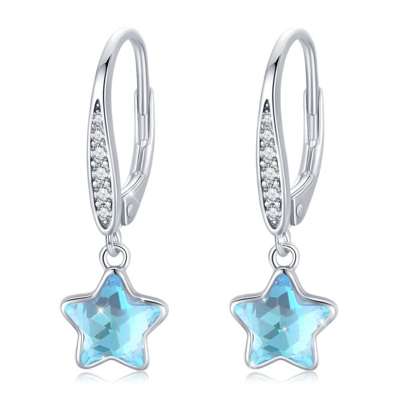 StoryMidir ピアス 星 フックピアス ムーンストーン シルバー925