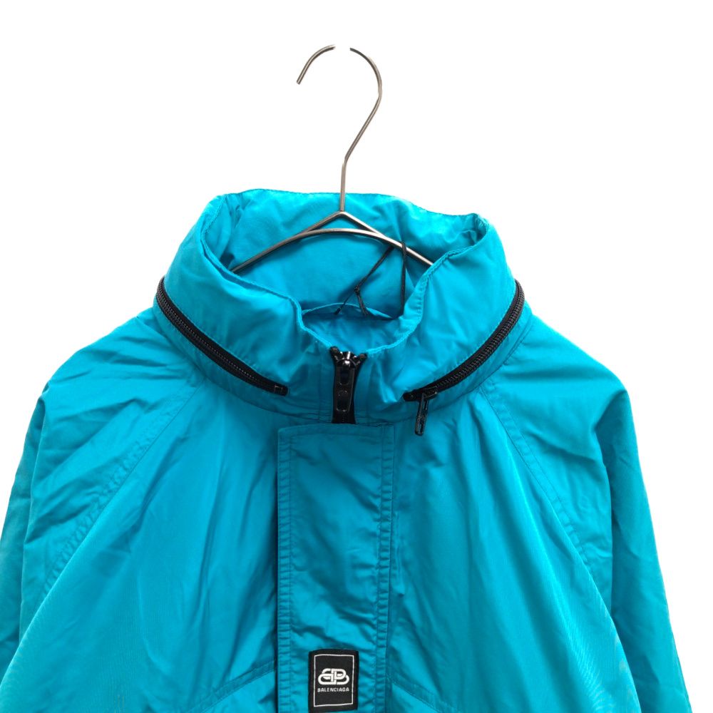 BALENCIAGA (バレンシアガ) 19AW BBロゴ レインジャケット ターコイズ