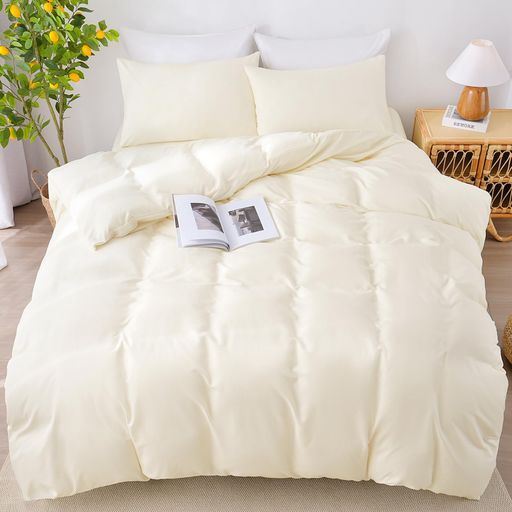 黄色っぽい 掛け布団カバー 海 布団カバー セミダブル 防ダニ 抗菌