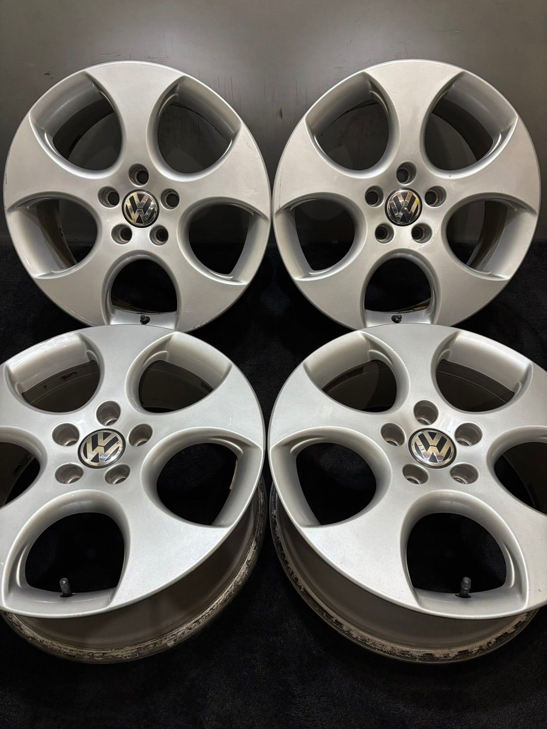VW フォルクスワーゲン ゴルフ5 GTI 純正 17インチ 7.5J 51 112 5H アルミホイール 4本 1-K349