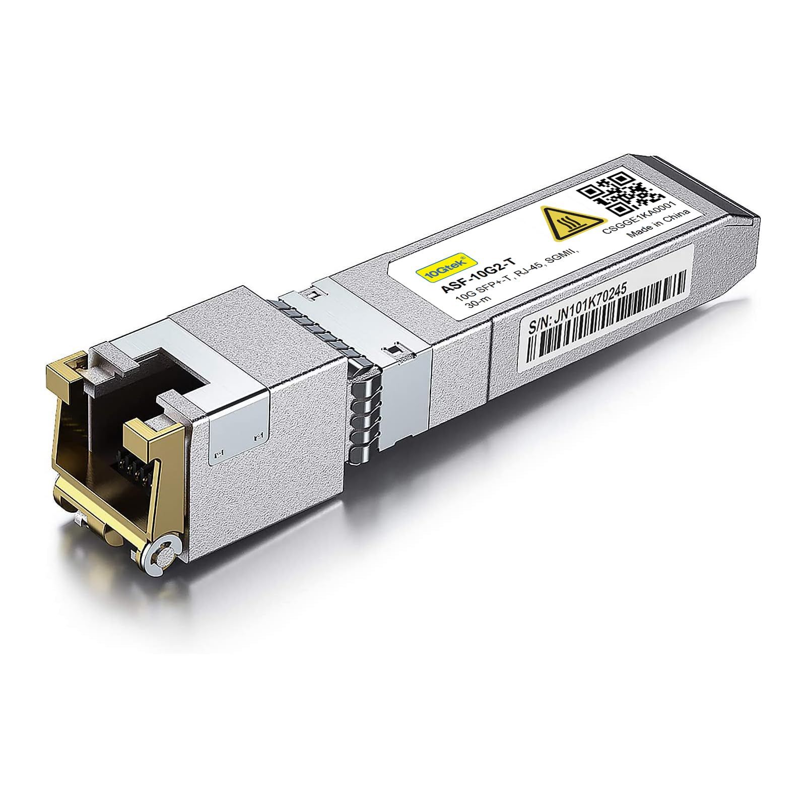 迅速発送 10Gtek 10GBase-T SFP モジュール マルチレート 1.25G|2.5G|5G|10G 10G-T 10Gカッパー RJ-45 SFP CAT.6a 最大30m 光トランシーバ Cisco SFP-10G-T-S