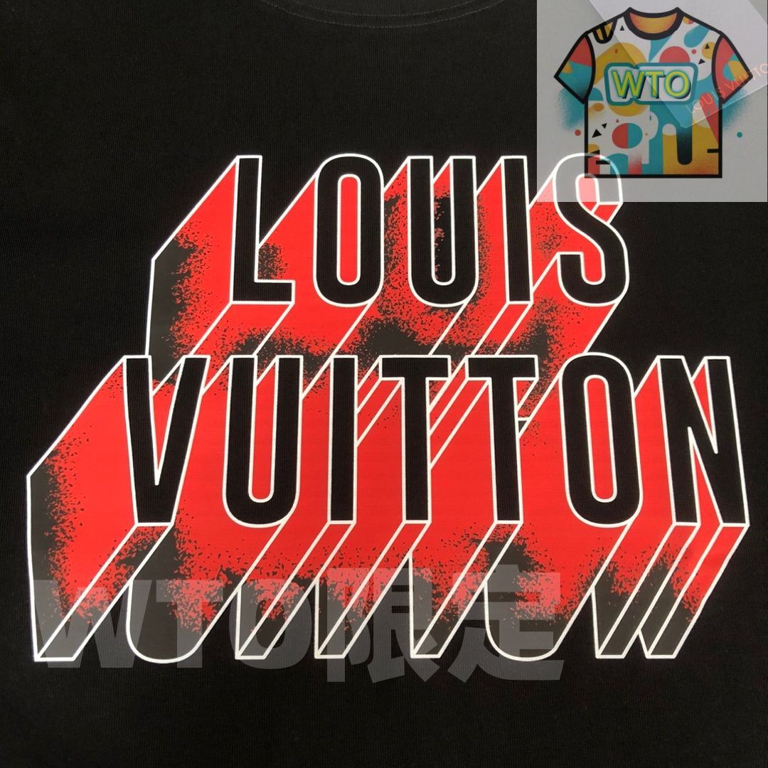 本日限定特価】Louis Vuitton 春夏 ロゴプリントTシャツ [本日