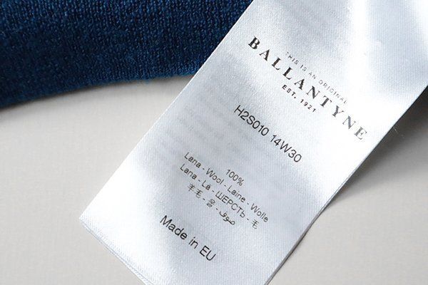 ★美品 BALLANTYNE ◆ Vネック ニットベスト ブルー サイズ52 ウール プルオーバー ジレ バランタイン ★146/WX14