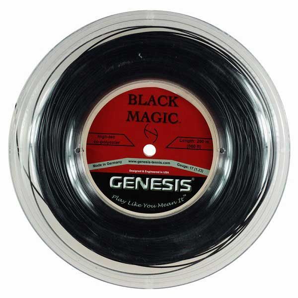 ジェネシス(GENESIS) ブラックマジック(1.23mm／1.29mm)200Mロール 硬式テニス ポリエステルガット(020660004)