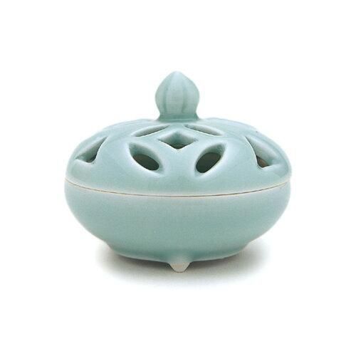 香炉　★有田焼★ 香器『香炉【染錦柿絵(そめにしきかきえ)[豆]/大秀】紙箱入[有田焼