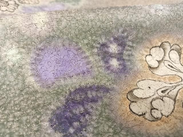 平和屋着物○久保田一竹 幻の辻が花 訪問着 絞り 暈し染め 阪急百貨店