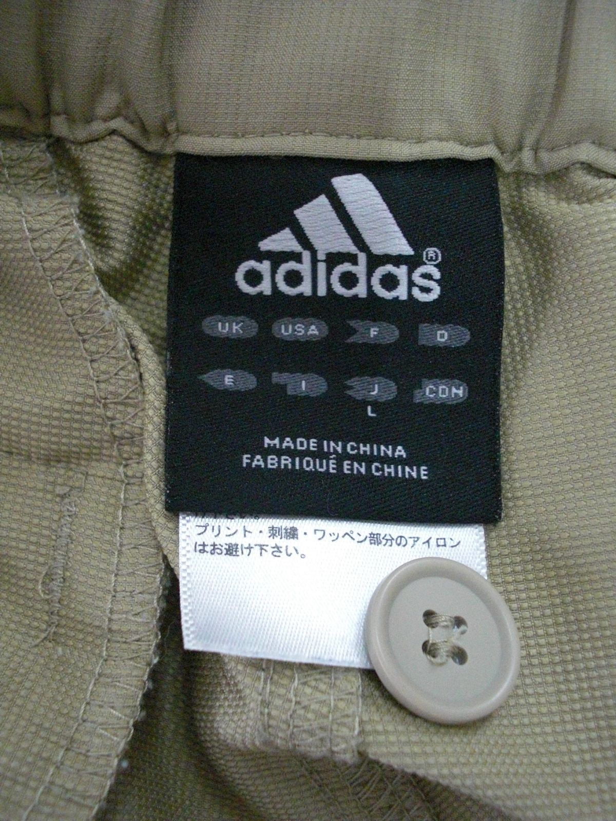 adidas カーゴパンツ パンツ Ｌサイズ ベージュ レディース  【古着】【中古】【送料無料】