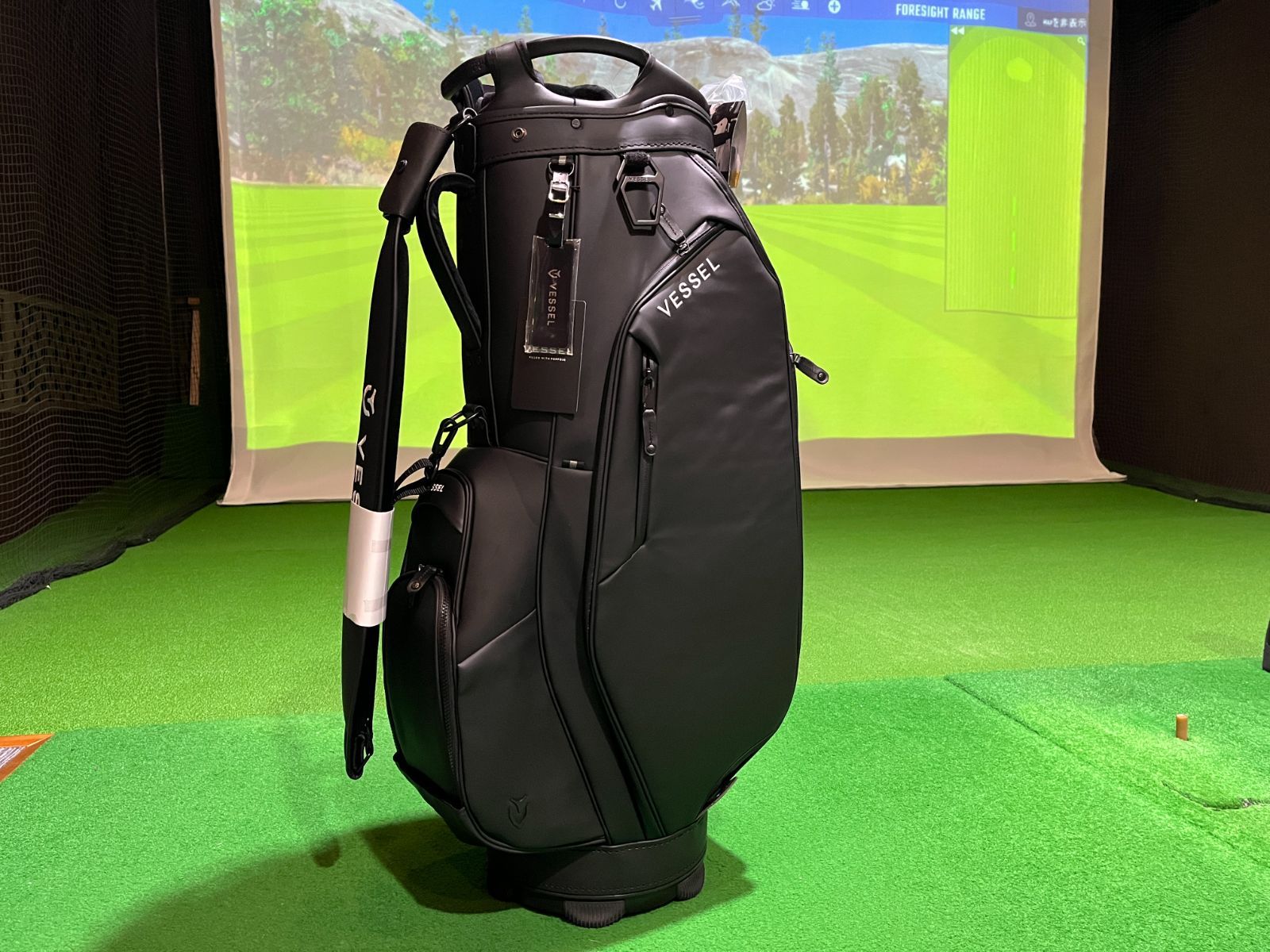 新品未使用】VESSEL LUX 7 JP 2.0 BLACK キャディバッグ-ネット