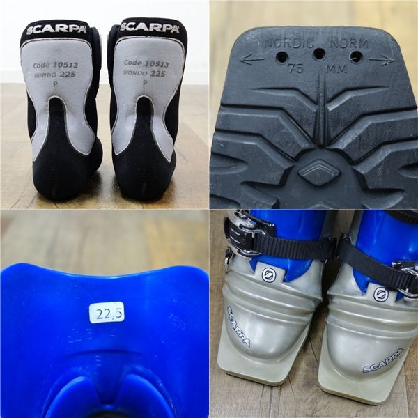 スカルパ SCARPA T3 テレマーク スキー ブーツ 22.5cm 75mm - メルカリ