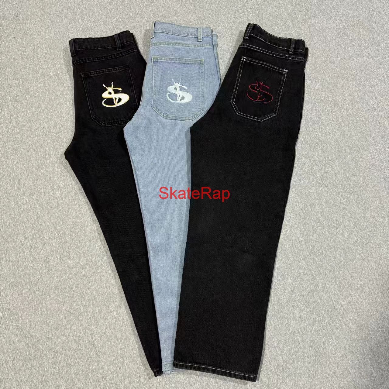 新品未使用 Yardsale Phantasy Jeans 刺繍 スケートボード ダイム 
