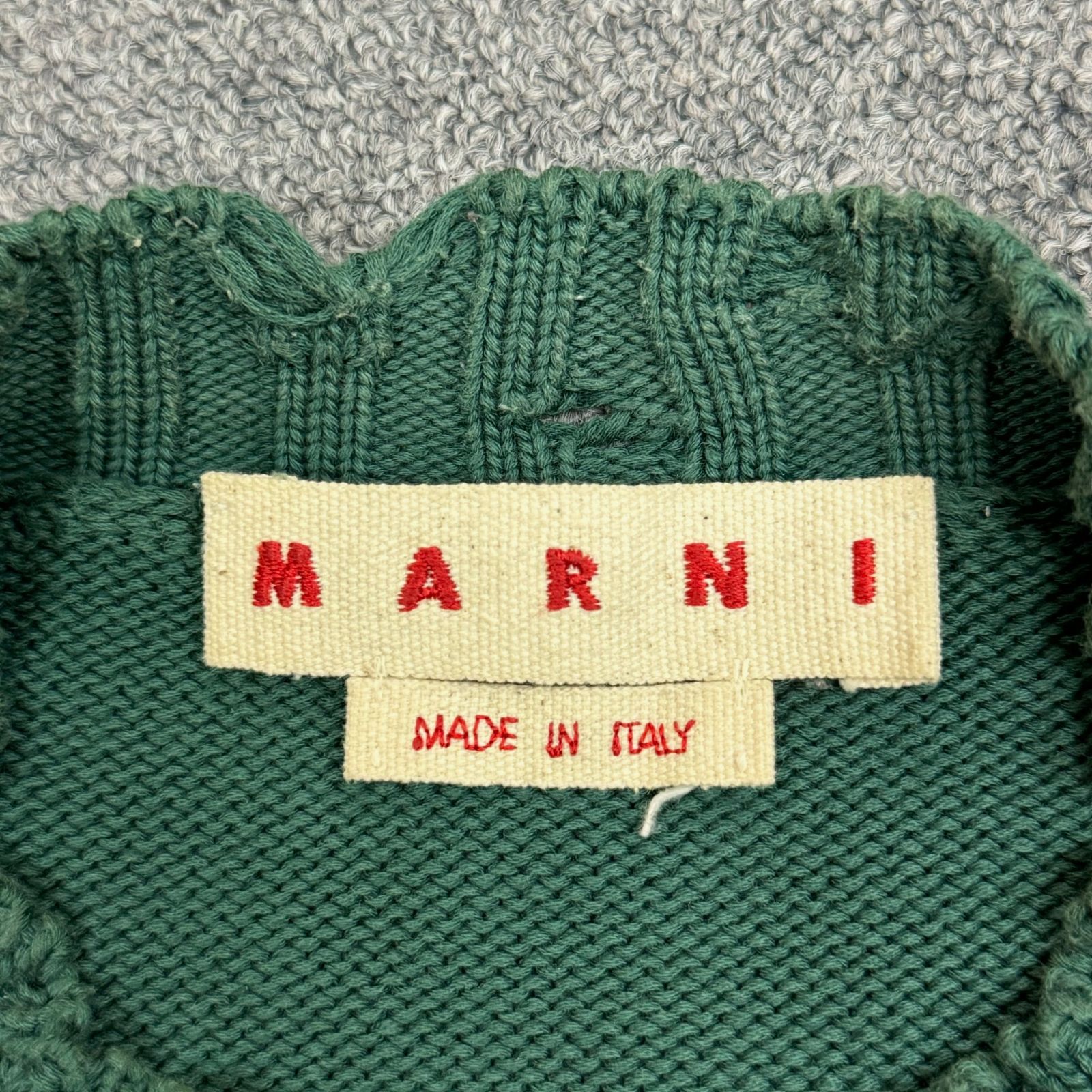 国内正規 定価122100円 MARNI 23AW MAGLIA GIROCOLLO PEACOCK マリア 