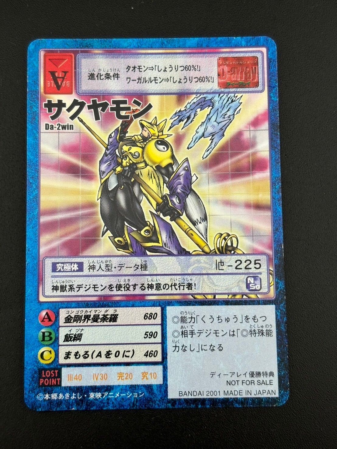 【中古品】 サクヤモン　Da-2win　ディーアレイ優勝特典　プロモショーン 中古品】 サクヤモン Da-2win ディーアレイ優勝特典 プロモショーン