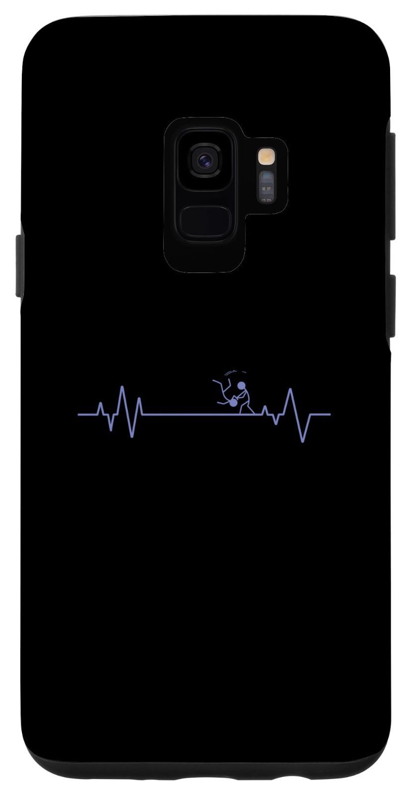 【在庫処分】スティック付き合気道フィギュア スマホケース ハートビートライン S9 Galaxy