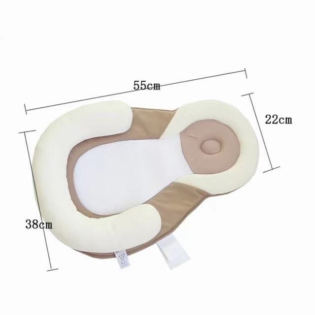 ベッドインベッド ベビーベッド ベビーネスト　赤ちゃん睡眠姿勢改善　クッション　新生児　通気性抜群　蒸れにくい 丸洗い　おむつ替え　0～18カ月用