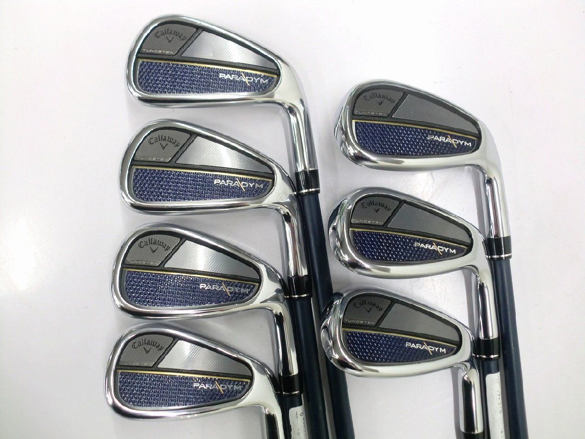 中古品 キャロウェイ パラダイム アイアン 6-Pw，Aw，52 7本 VENTUS TR 5 for CW R