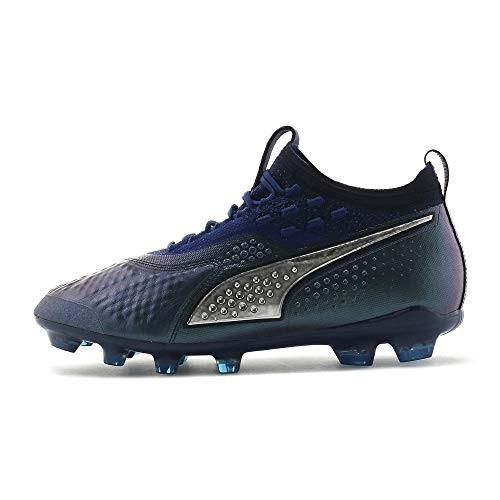 プーマ(PUMA) サッカースパイク プーマワン 1 レザー HG 104738-02 Sブルー/Pシルバー/ピーコート 25.0cm