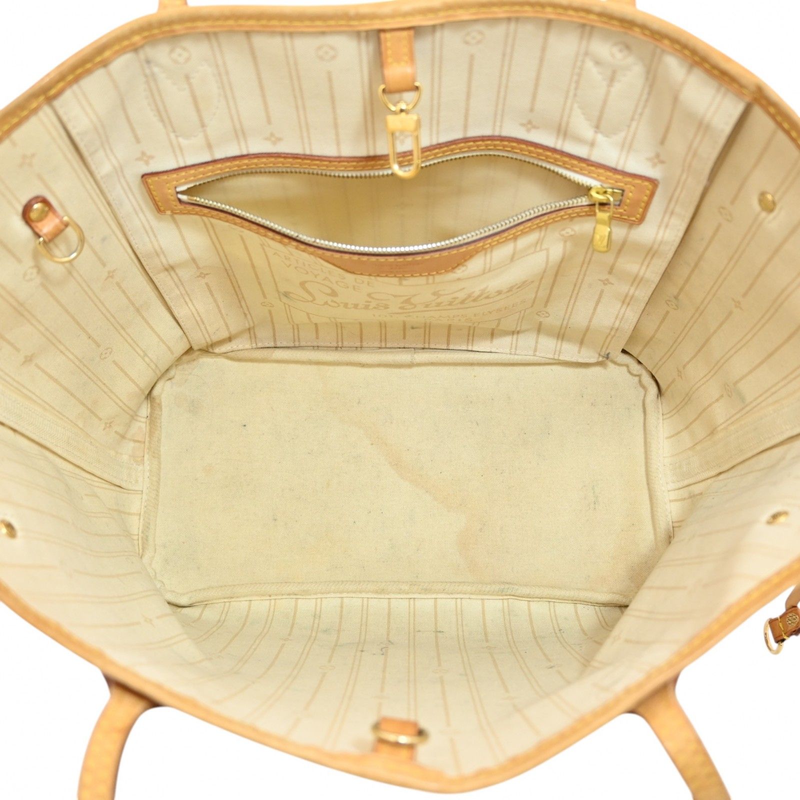 ルイヴィトン アズール ネヴァーフルＭＭバッグ Bランクlv7775fe LOUIS VUITTON - ルイヴィトン アズール ネヴァーフルMMトート