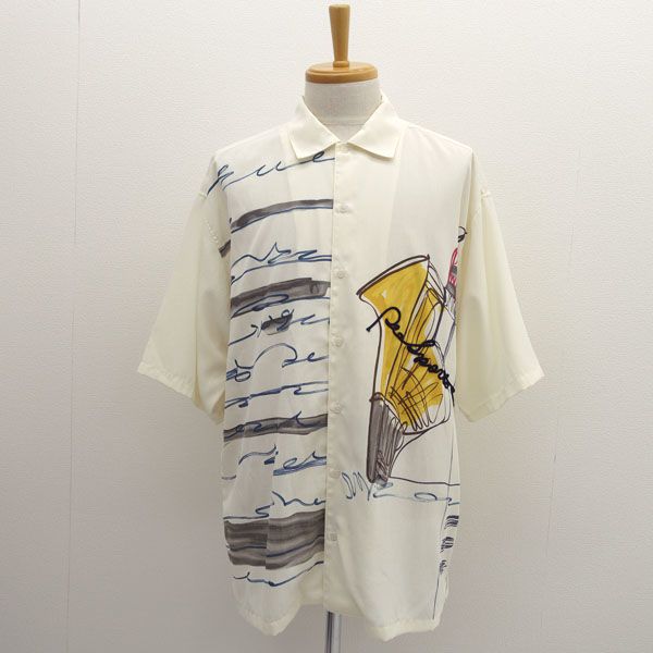 PIA SPORTS 半袖シャツ アイボリー PIASPORTS / ピアスポーツ ◇半袖シャツ/フェリー/アイボリー