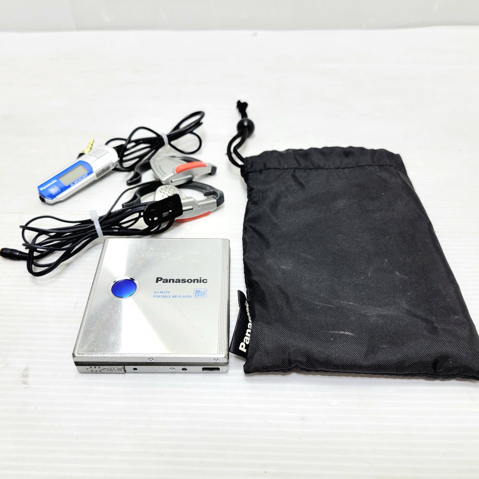 美品】Panasonic SJ-MJ70-S シルバー ポータブルMDプレーヤー