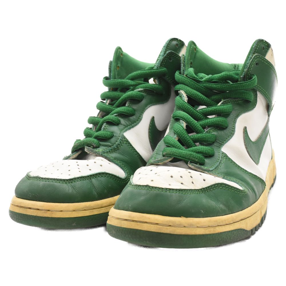 NIKE (ナイキ) 2002年製 DUNK HIGH CELTICS ダンク セルティックス ハイカットスニーカー ホワイト/グリーン US10.5/28.5cm  304717-131 - メルカリ