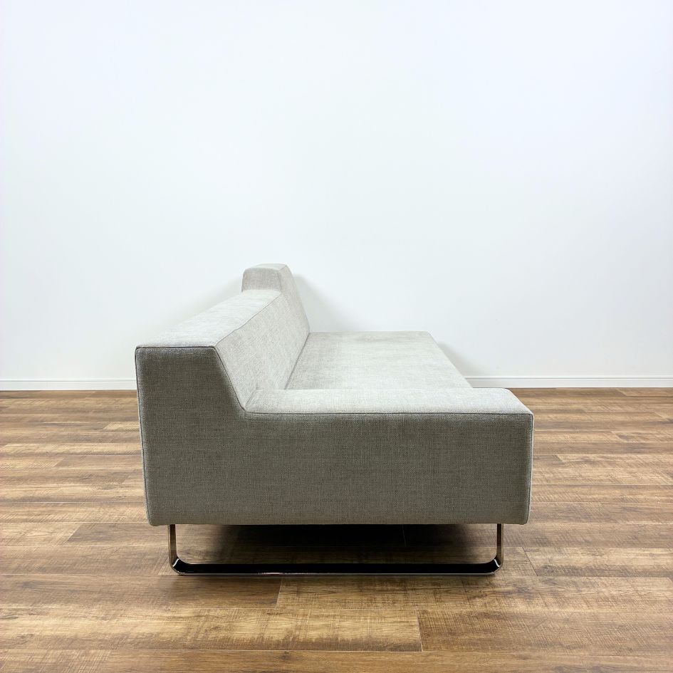 お取り置き中・引取限定】 FLANNEL SOFA SIESTA 3P GRAY ONE ARM RIGHT