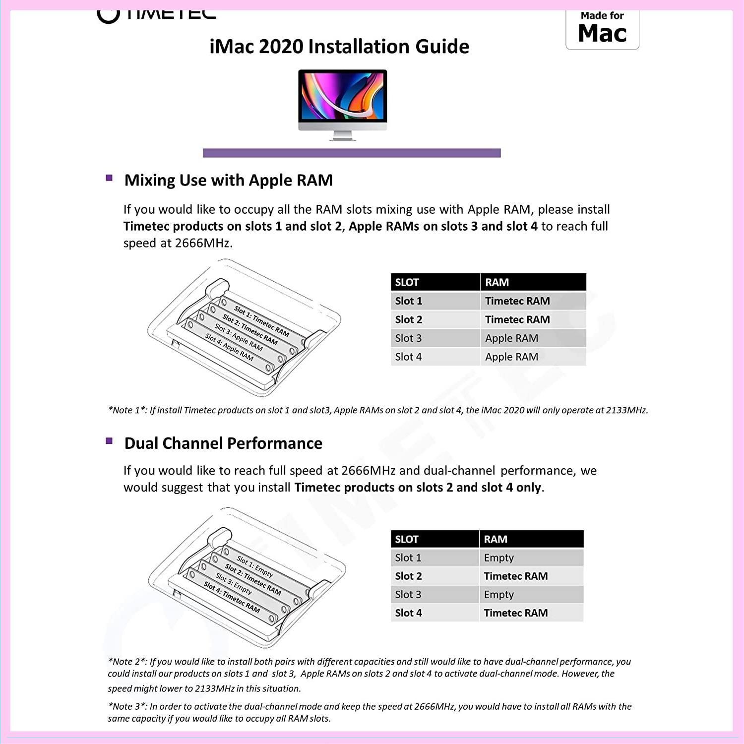 Timetec Hynix IC 16GB Mac用DDR4 2666MHz PC4-21300 PC4-21333 Apple