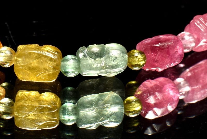 1点物】AAA☆透過性あり トルマリン 5.5-6.5x4.5(丸玉2.5)