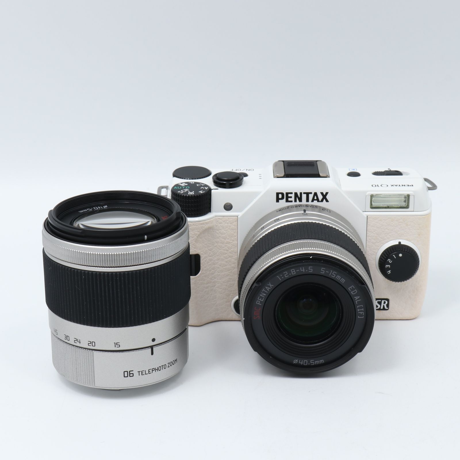 美品】PENTAX ミラーレス一眼 Q10 ダブルズームキット [標準ズーム 02 STANDARD ZOOM ・望遠ズーム 06 TELEPHOTO  ZOOM] ミント/ホワイト069 Q10 WZOOMKIT MI/WH 069 12479 - メルカリ