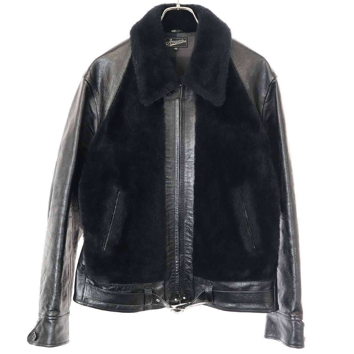 アトラクションズ グリズリージャケット ムートン Msize 美品 アトラクションズ グリズリージャケット ムートン Msize 美品