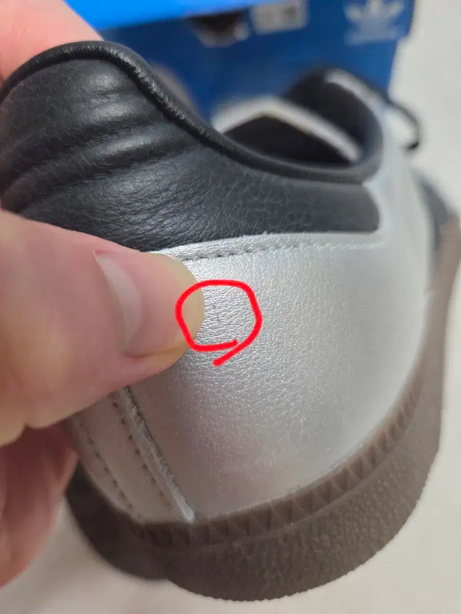 W ) アディダス サンバ OG シルバー 黒 黒ソール 265