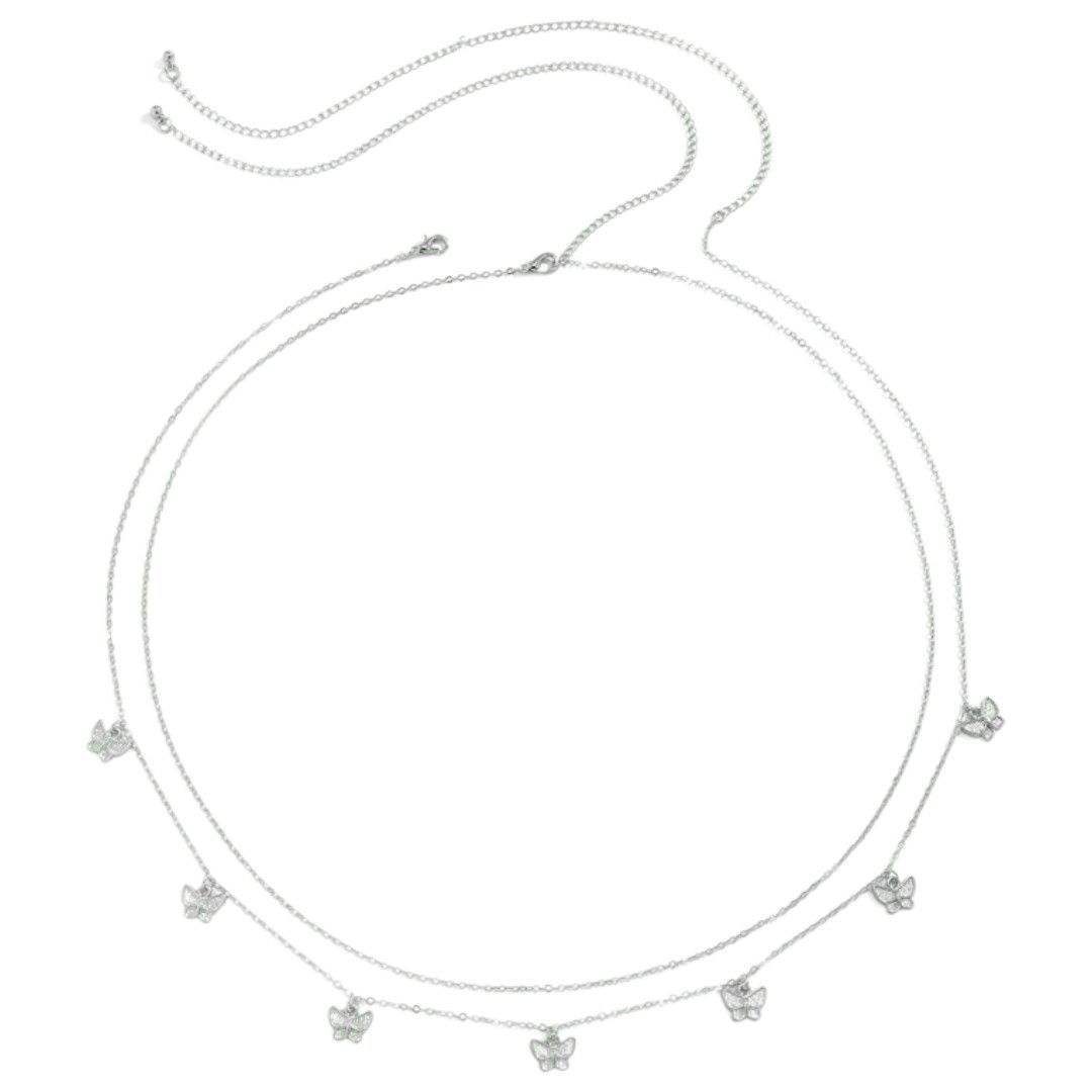 【極美品】d.i.a バタフライチェーンベルト　蝶モチーフ 極美品】d.i.a バタフライチェーンベルト 蝶モチーフ