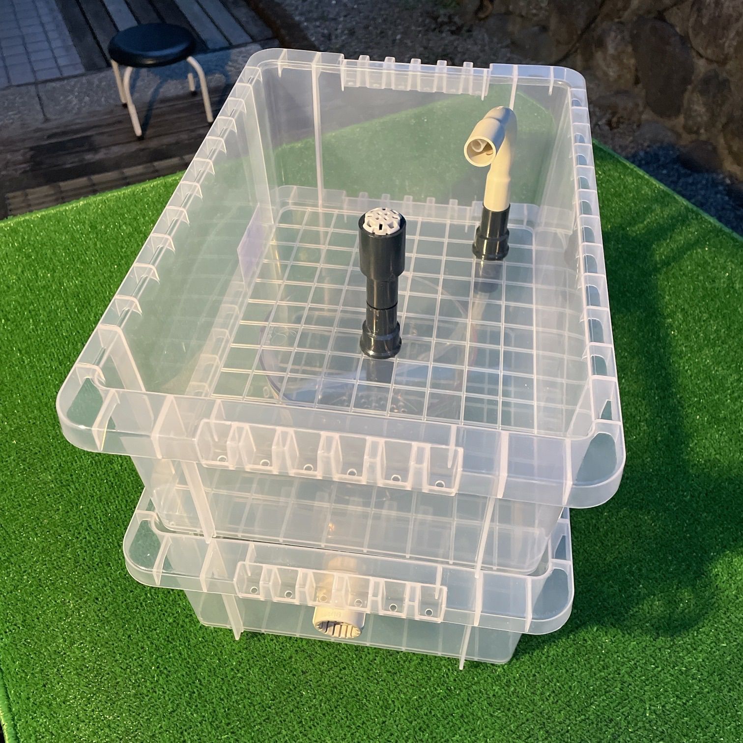 オーバーフロー式メダカ飼育水槽 組立キット