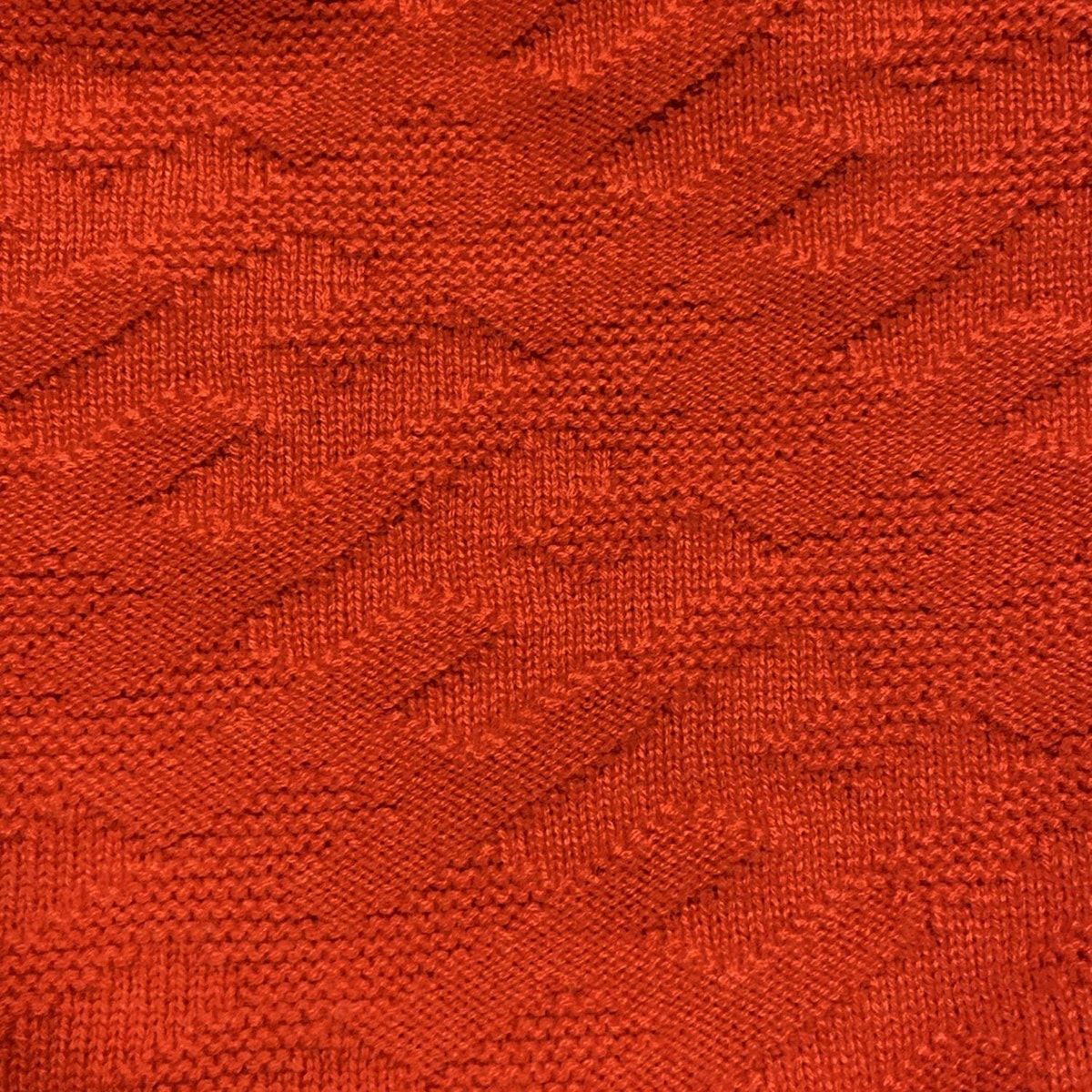HERMES - HERMES(エルメス) 長袖セーター サイズ34 S レディース美品  - レッド H柄 HERMES(エルメス) 長袖セーター サイズ34 S レディース美品