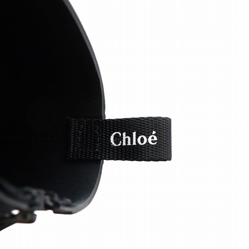 秋田犬！Chloé レインブーツ クロエ CHLOE 22AW レインブーツ レインシューズ ヒール ラバー