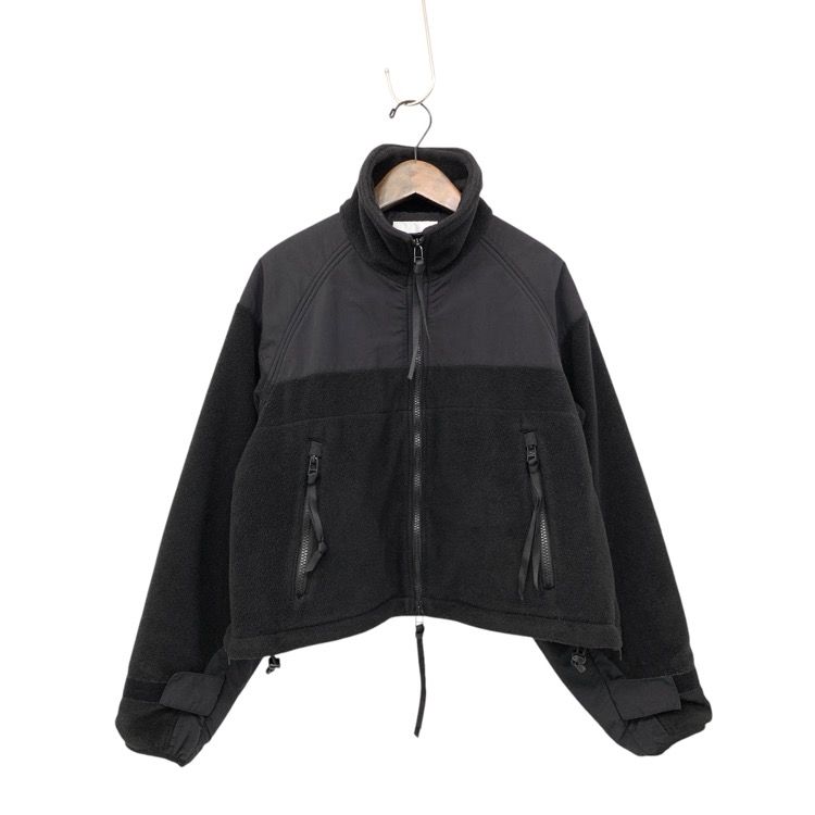 PHEENY フィーニー Polartec fleece short blouson ボアブルゾン フリースジャケット ブラック F PA21-PR02