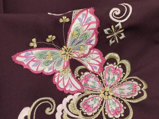平和屋着物●女性　行灯袴　刺繍　舞花文　暈し染め　金糸　卒業式　洗える着物　AAAX5859cs 平和屋着物○女性 行灯袴 刺繍 舞花文 暈し染め 金糸 卒業式