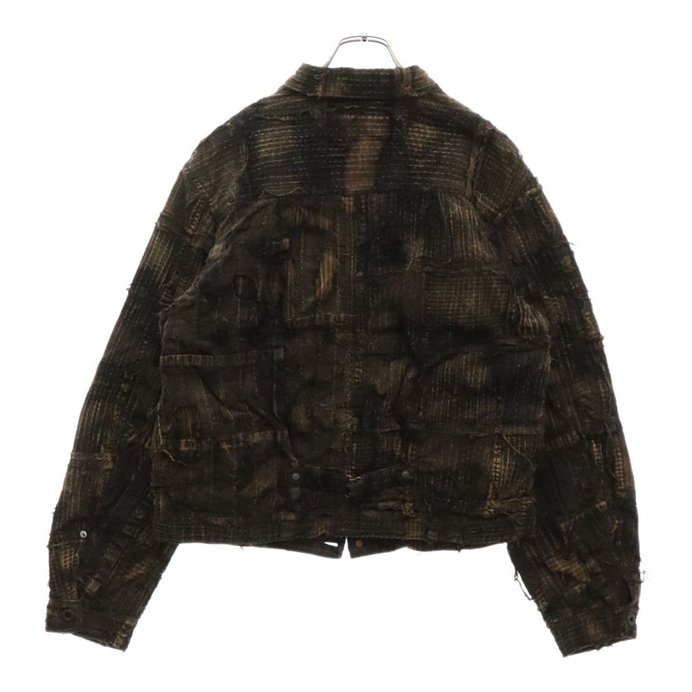 Kapital Teacore Boro 1st キャピタル ボロ Black KAPITAL - BLACK TEA-CORE BORO SPRING 1st JACKET
