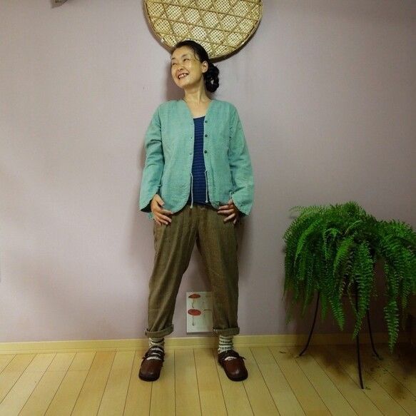 bighug バルーンジャケット ブルー