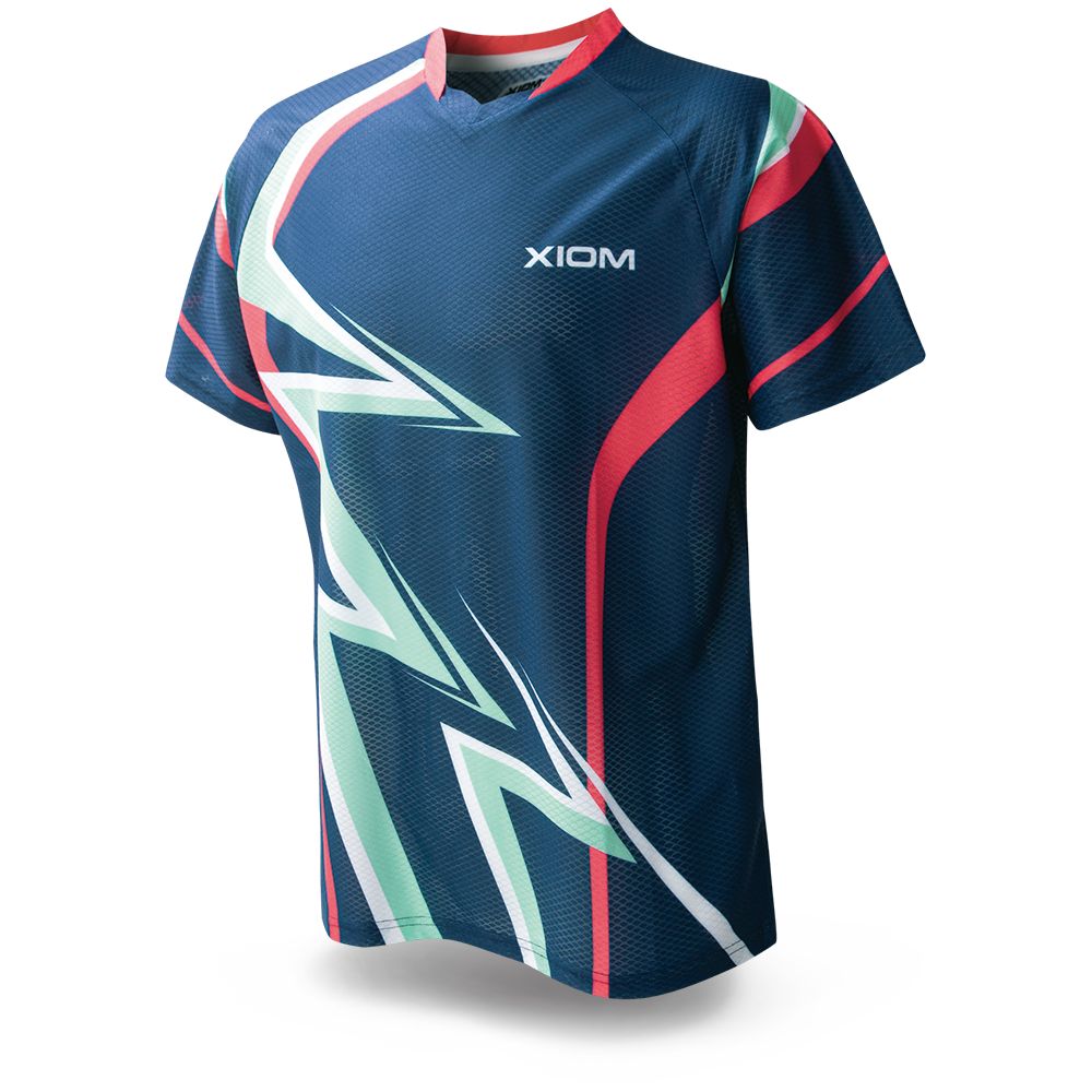 XIOM エクシオン マックス シャツ 卓球 ウェア シャツ GAS00005 009 ネイビー