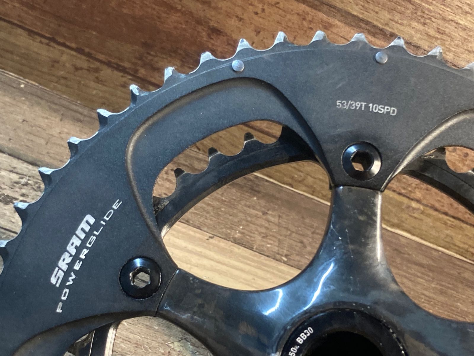 ☆SRAM スラム RED 175mm 53/39T 2x11s カーボンクランクセット