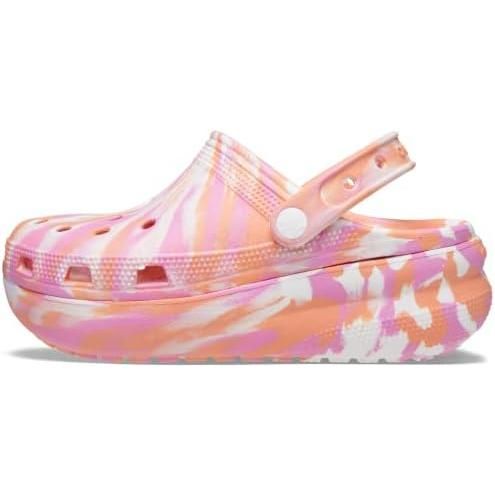 クロックス(crocs) 子供用 クラシック キューティー プラットフォーム クロッグ 207837-83F パパイヤ/マルチ 19.0cm
