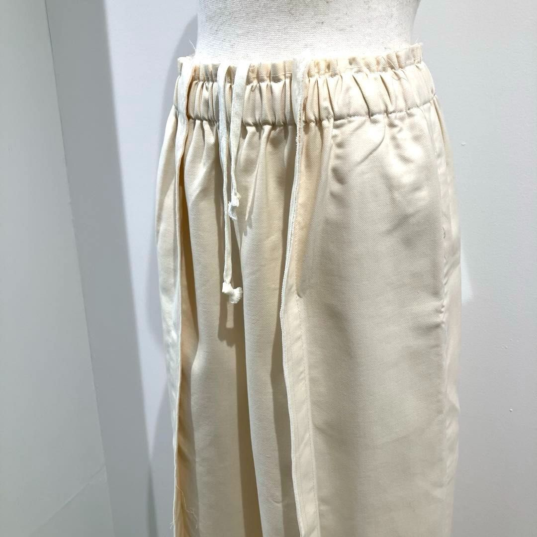ワイドパンツ 生成り