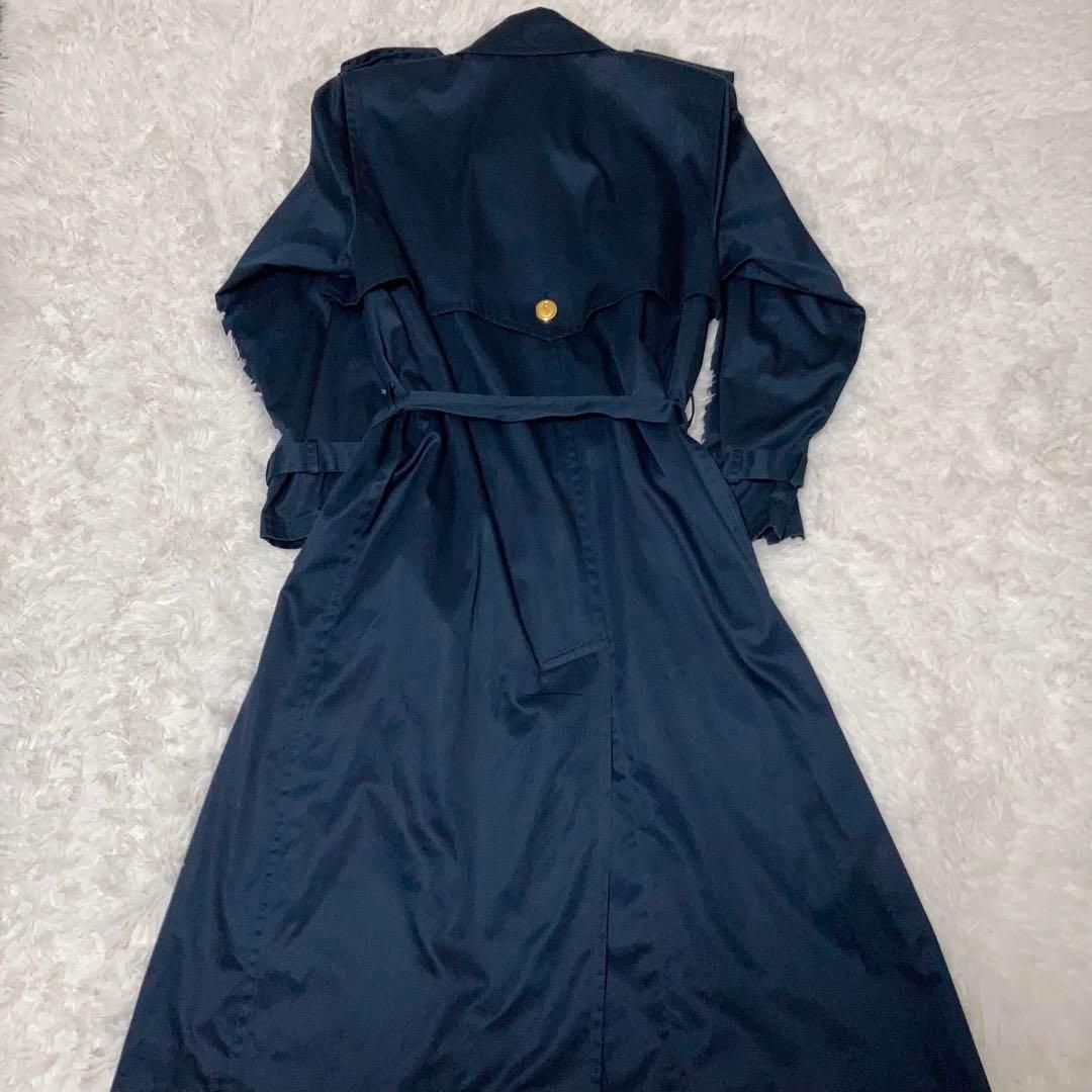 Yves Saint Laurent 金ボタン トレンチコート M ネイビー - メルカリ