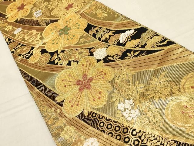 市松文様・全通袋帯 平和屋着物○全通柄 本袋帯 市松文様