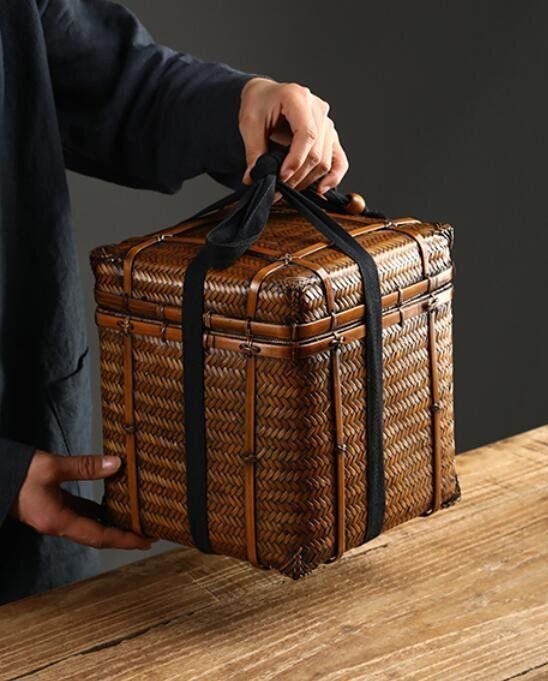 茶道具*收納籃*收納盒*竹編細工籠*竹細工*竹工芸